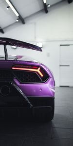 Lamborghini,Voitures,Supercar,Mauve,Vue Arrière,Sportif,Voiture De Sport,Voiture