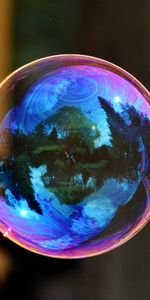 Reflection,Colorful,Colourful,Soap Bubble,Ball,Macro