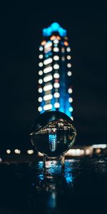 Reflection,Miscellanea,Boquet,Night,Glare,Miscellaneous,Ball,Bokeh,Glass