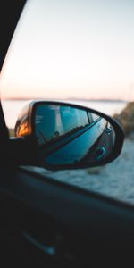 Reflection,Miscellanea,Miscellaneous,Dusk,Machine,Mirror,Twilight,Car