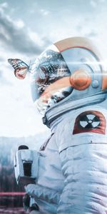 Reflection,Miscellanea,Miscellaneous,Radioactive,Landscape,Spacesuit,Butterfly,Cosmonaut,Space Suit