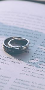 Anillos,Par,Anillos De Boda,Amor,Pareja,Libro