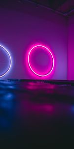 Rings,Shine,Light,Backlight,Illumination,Dark,Wall,Neon