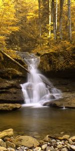 Rivers,Autumn,Waterfalls,Landscape