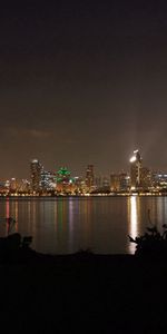 Villes,Rivières,Nuit,Pont,Beau Paysage