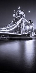 Ciudades,Ríos,Bw,Inglaterra,Thames,Támesis,Puente,Puente De La Torre,Chb,Londres