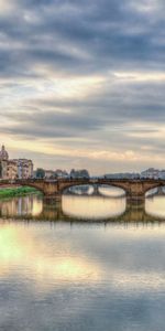 Rivers,Bridge,Florence,Cities,Hdr,Italy