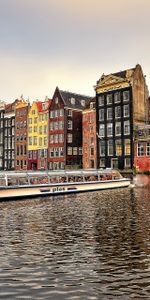 Rivers,Building,Cities,City,Netherlands,Amsterdam,Capital