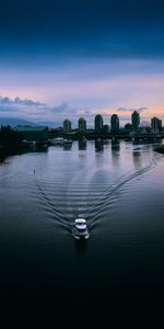 Rivers,Building,Cities,Skyscrapers,City,Boat