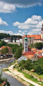 Rivers,Building,Czechia,Cities,Trees,Czech Republic