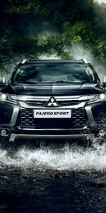 Река,Тачки (Cars),Pajero,Вид Спереди,Митсубиси (Mitsubishi)