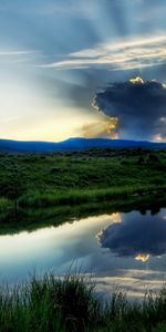 Rivers,Landscape,Clouds