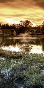 Rivers,Landscape,Houses