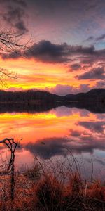 Rivers,Landscape,Sunset