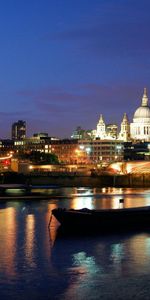 Ríos,Noche,Luces,Las Luces,Ciudades,Puente,Londres