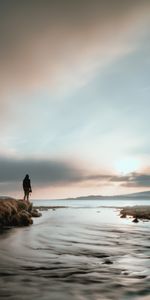 Seule,Rivières,Solitude,Divers,Solitaire,Photographe