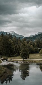 Naturaleza,Ríos,Montañas,Bosque,Puente,Paisaje