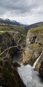 Rivers,Mountains,Rocks,Branches,Break,Precipice,Nature