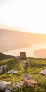 Naturaleza,Ríos,Montañas,Luz De Sol,Elevación,Luz Del Sol,Paisaje