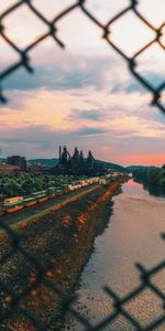 Rivers,Plant,Nature,Factory,Railway,Grid