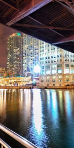 Rivers,Reflection,Bridge,Evening,Cities,City