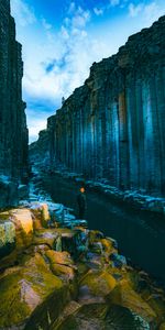 Rivers,Rocks,Miscellanea,Human,Lonely,Miscellaneous,Person,Loneliness,Alone