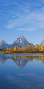 Montagnes,Sky,Rivières,Paysage