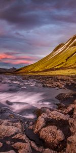 Rivers,Stones,Mountains,Flow,Nature,Iceland