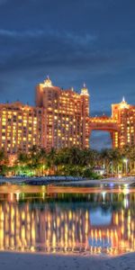 Rivers,Stones,Palms,Bahamas,Nassau,Atlantis Hotel,Hotel Atlantis,Cities,Hdr,Dubai