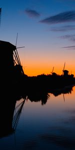 Meltsine,Meltsina |,Coucher De Soleil,Silhouette,Sombre,Rivières