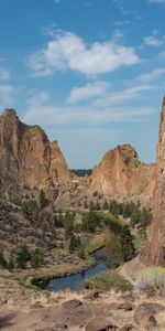 Rivers,Trees,Rocks,Nature,Landscape