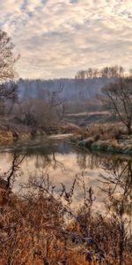 Rivers,Trees,Sky,Nature,Hdr