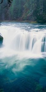 Rivers,Trees,Waterfall,Nature