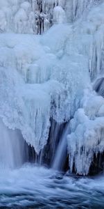 Naturaleza,Ríos,Hielo,Corriente,Flujo,Cascada