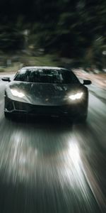 Route,Lamborghini Huracan Evo,La Vitesse,Vitesse,Voitures,Machine,Une Voiture,Sportif,Lamborghini,Voiture De Sport