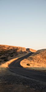 Voitures,Colline,Enroulement,Sinueux,Route,Nature