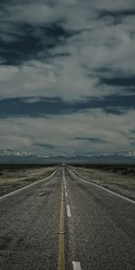 Road,Markup,Evening,Mountains,Horizon,Nature