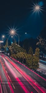 Road,Markup,Long Exposure,Cities,Glow,Lines