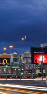 Road,Nevada,Cities,Night,Las Vegas