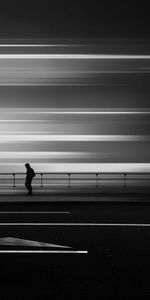 Road,Smooth,Long Exposure,Bw,Silhouette,Blur,Chb,Minimalism