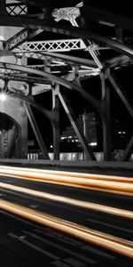 Road,Traffic,Movement,Bridge,Cities,Night