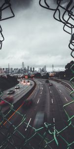 Road,Traffic,Movement,Fence,Cities,City