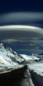 Paisaje,Nubes,Carreteras,Montañas