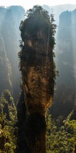 Avatar De Montagne,Zhangjiajie,Changjiajie |,Montagne,Nature,Avatar Mount,Rocheux,Brouillard,Rocher,Chine