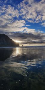 Roca,Birds,Agua,Puesta Del Sol,Naturaleza,Mar,Playa