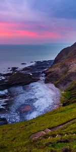 Rocks,Coast,Surf,Nature,Sunset