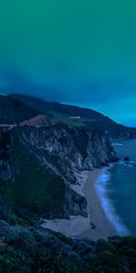 Rocks,Dusk,Nature,Sea,Twilight,Coast,Beach