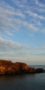 Nature,Nuages,Roches,Îlot,Les Rochers,Mer,Île,Calme,Phare