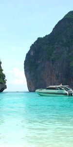 Rocks,Nature,Boats,Tropics,Thailand,Sea