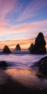 Rocks,Nature,Sunset,Ocean,Sea